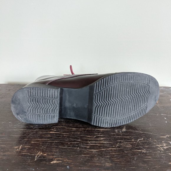 David Tyler Burgundy Leather Lace Up Boot - Picture 10 of 11